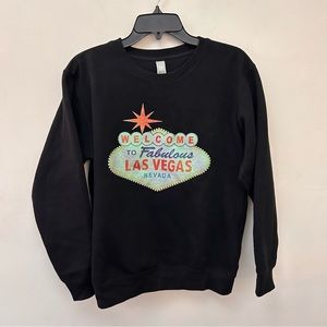 A.M.S. Welcome to fabulous Las Vegas fleece top size small